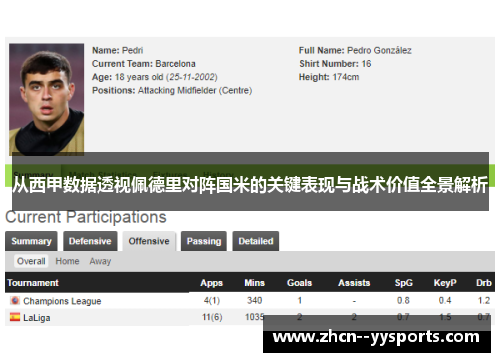 从西甲数据透视佩德里对阵国米的关键表现与战术价值全景解析